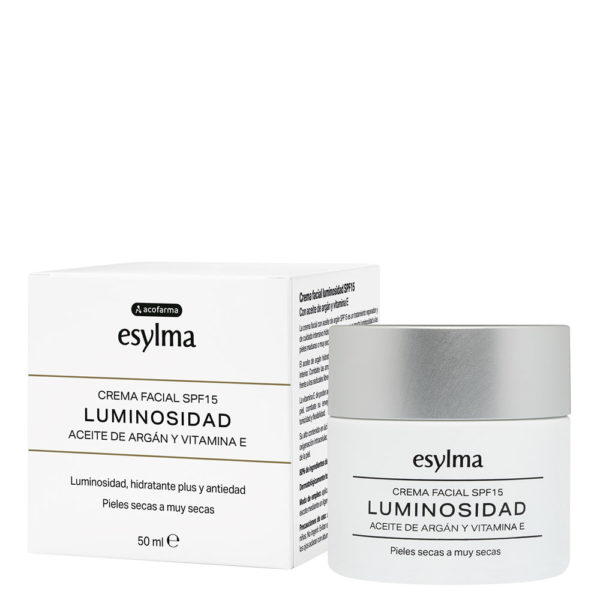 Crema facial luminosidad piel seca
