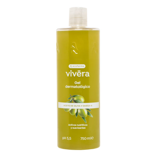 Gel de ducha de aceite de oliva y omega-6