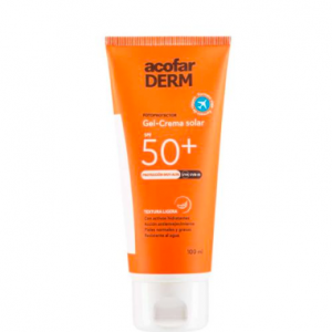 Gel crema solar SPF50+ formato viaje